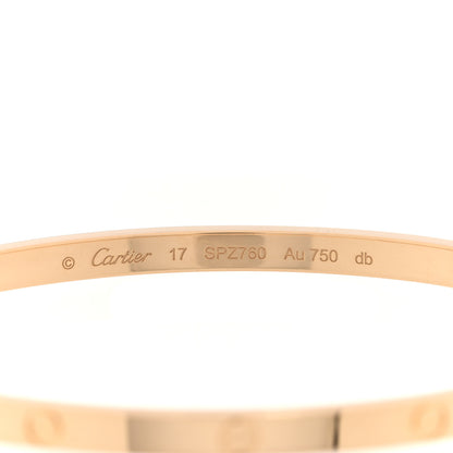 Cartier 18K Yellow Gold Small LOVE Bracelet 17 3 of 7