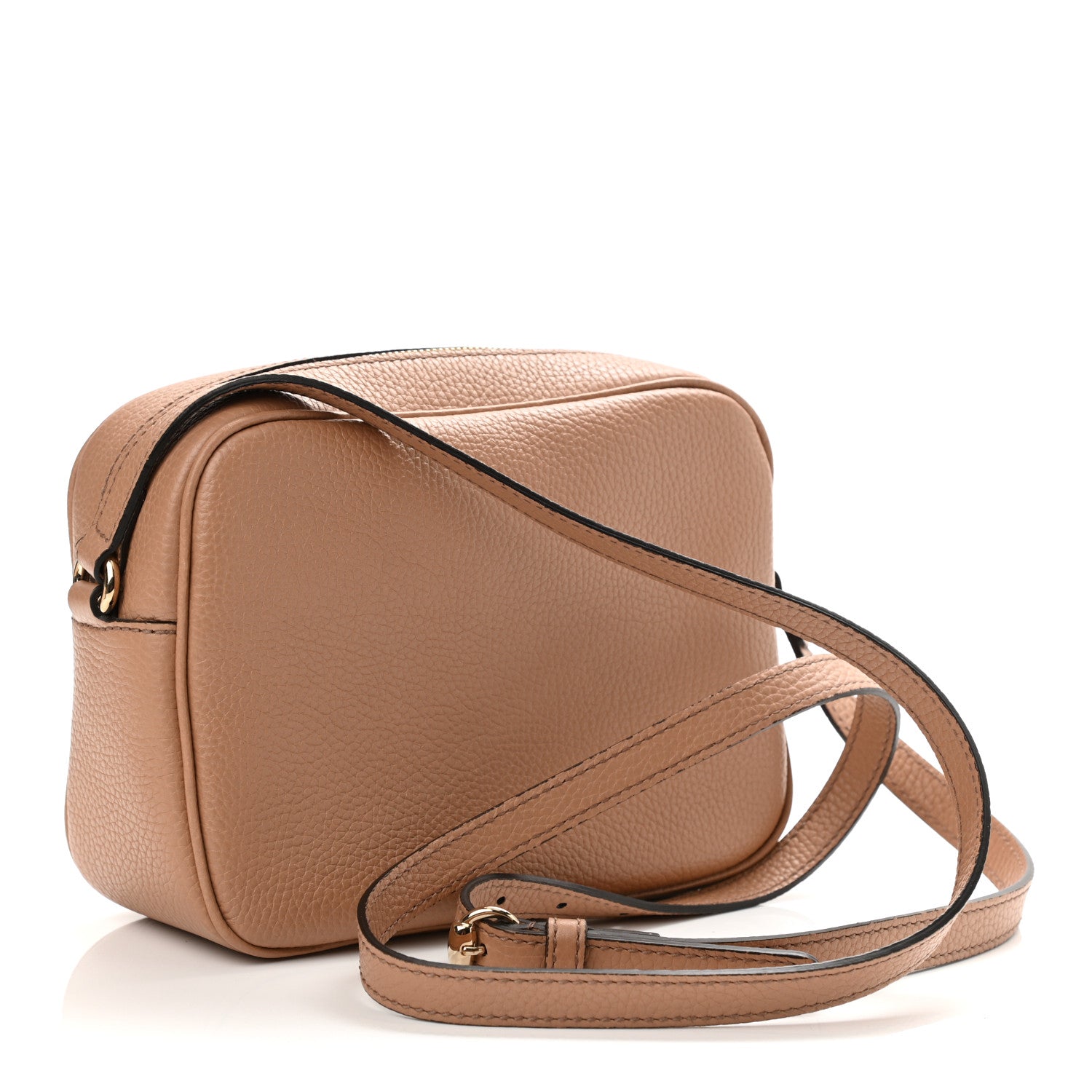 Gucci Pebbled Calfskin Small Soho Disco Bag Camelia 3 of 10