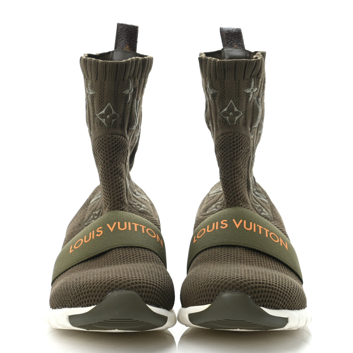 Monogram Stretch Fabric Aftergame Sneaker Boots 37.5