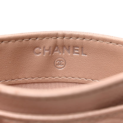 Chanel Goatskin Camellia Embossed Card Holder Light Pink 6 of 8