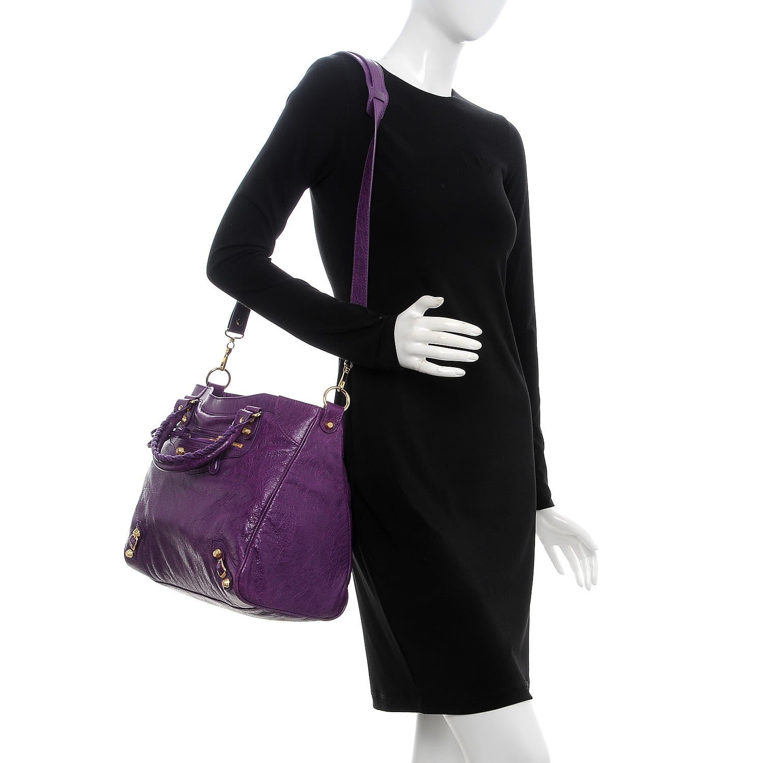 Balenciaga Agneau Giant 12 Gold Hardware Velo Ultraviolet 2 of 10