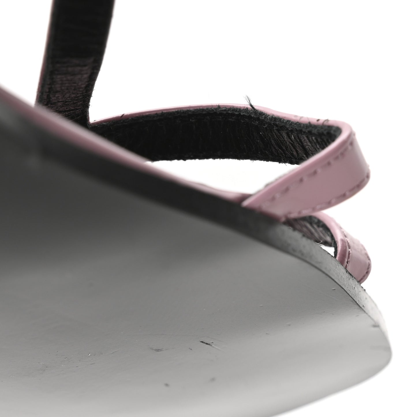 Calfskin Horsebit Divine Slingback Sandals 36 Pink