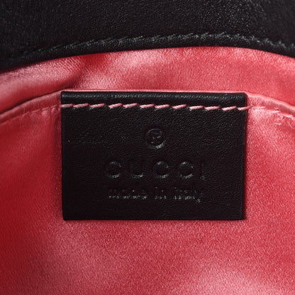 Gucci Velvet Matelasse Mini GG Marmont Shoulder Bag Black 6 of 8