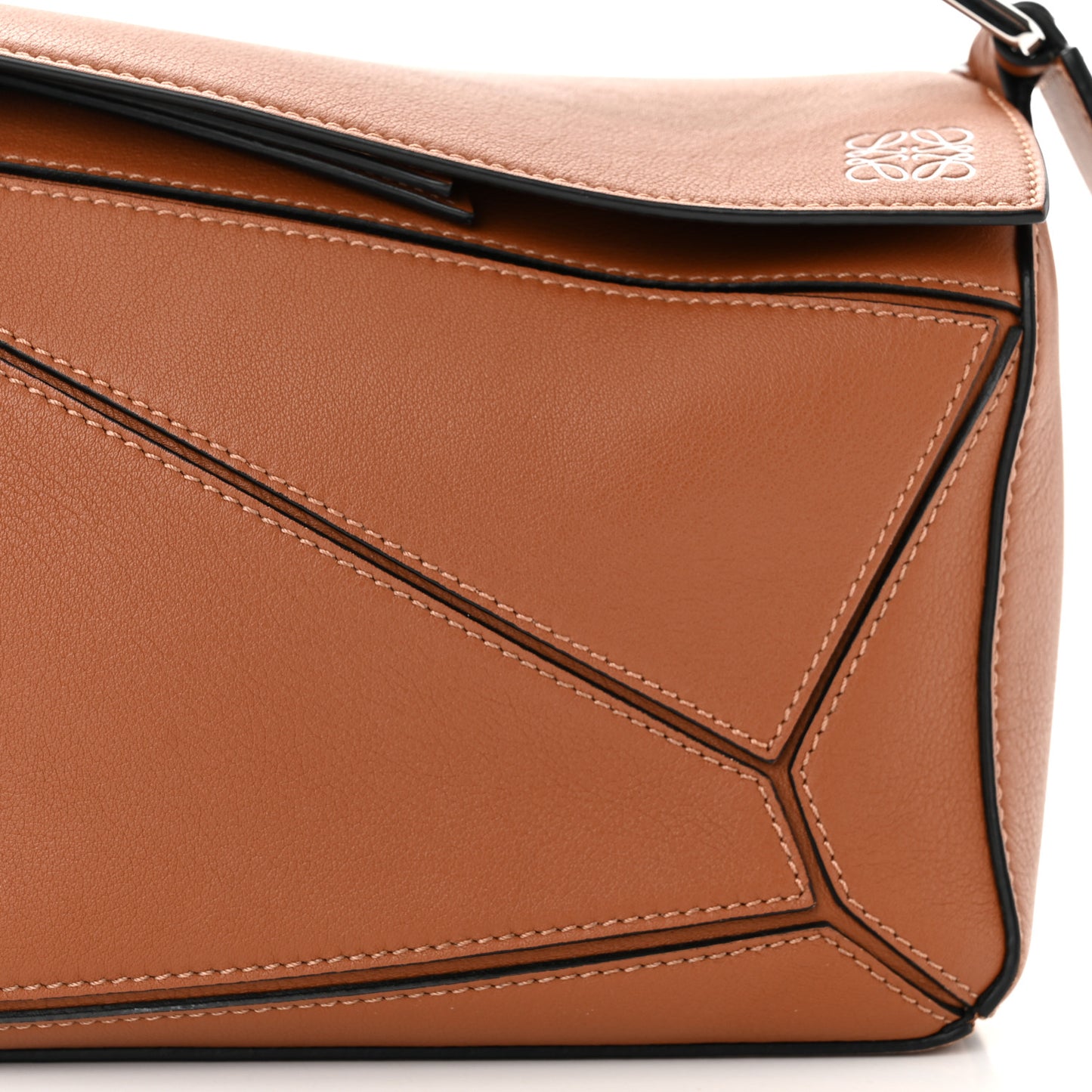 Calfskin Small Puzzle Bag Tan