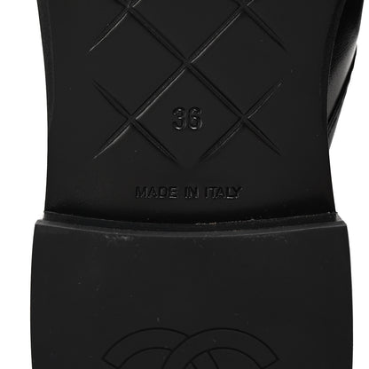 Chanel Lambskin Quilted CC Turnlock Mules 36 Black 7 of 10