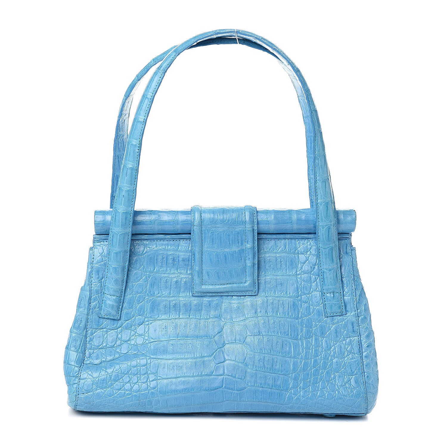 Nancy Gonzalez Crocodile Frame Bag Turquoise 1 of 10