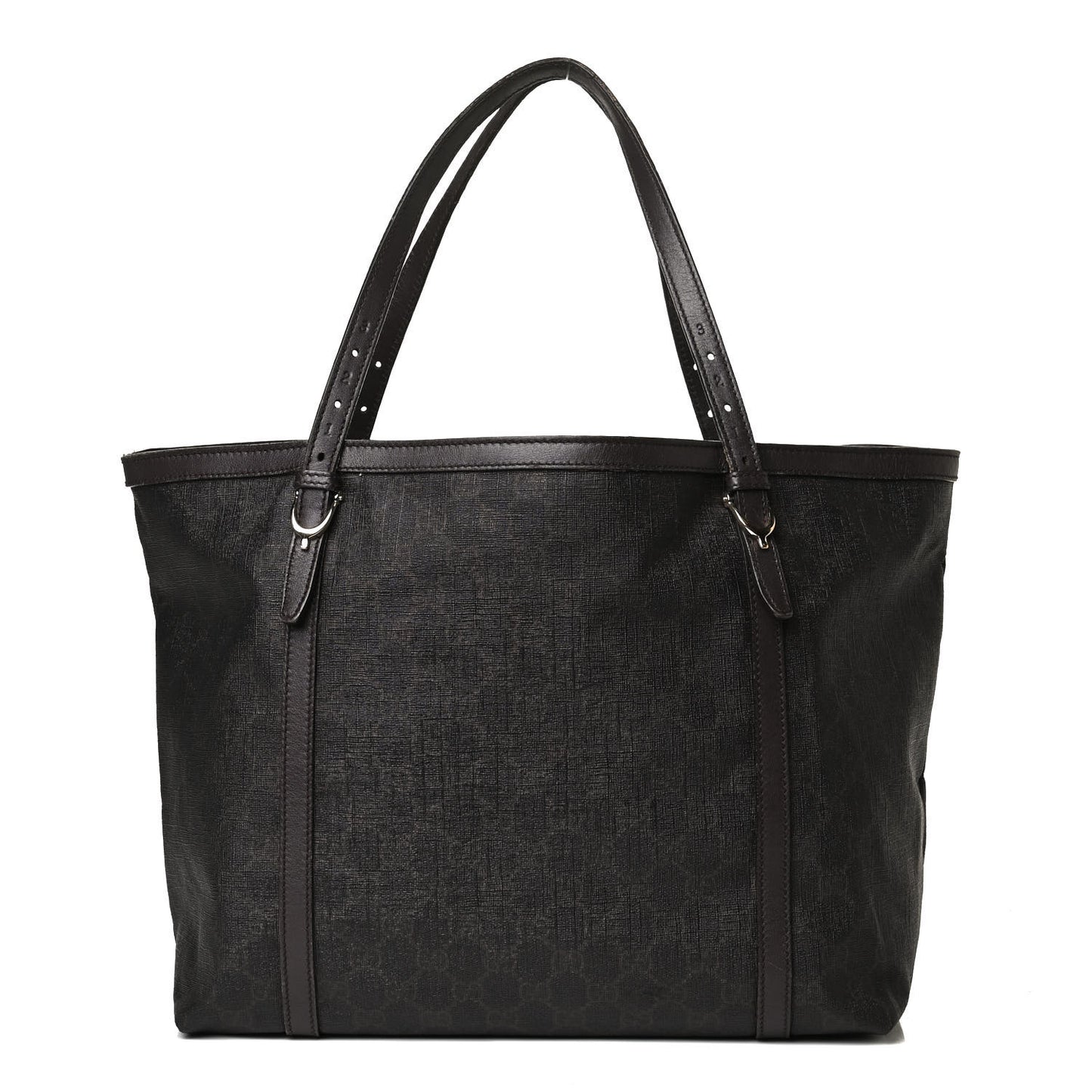 GG Supreme Monogram Medium Nice Tote Dark Brown