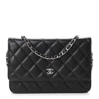 Chanel Caviar Quilted Wallet On Chain WOC Black 1 of 12