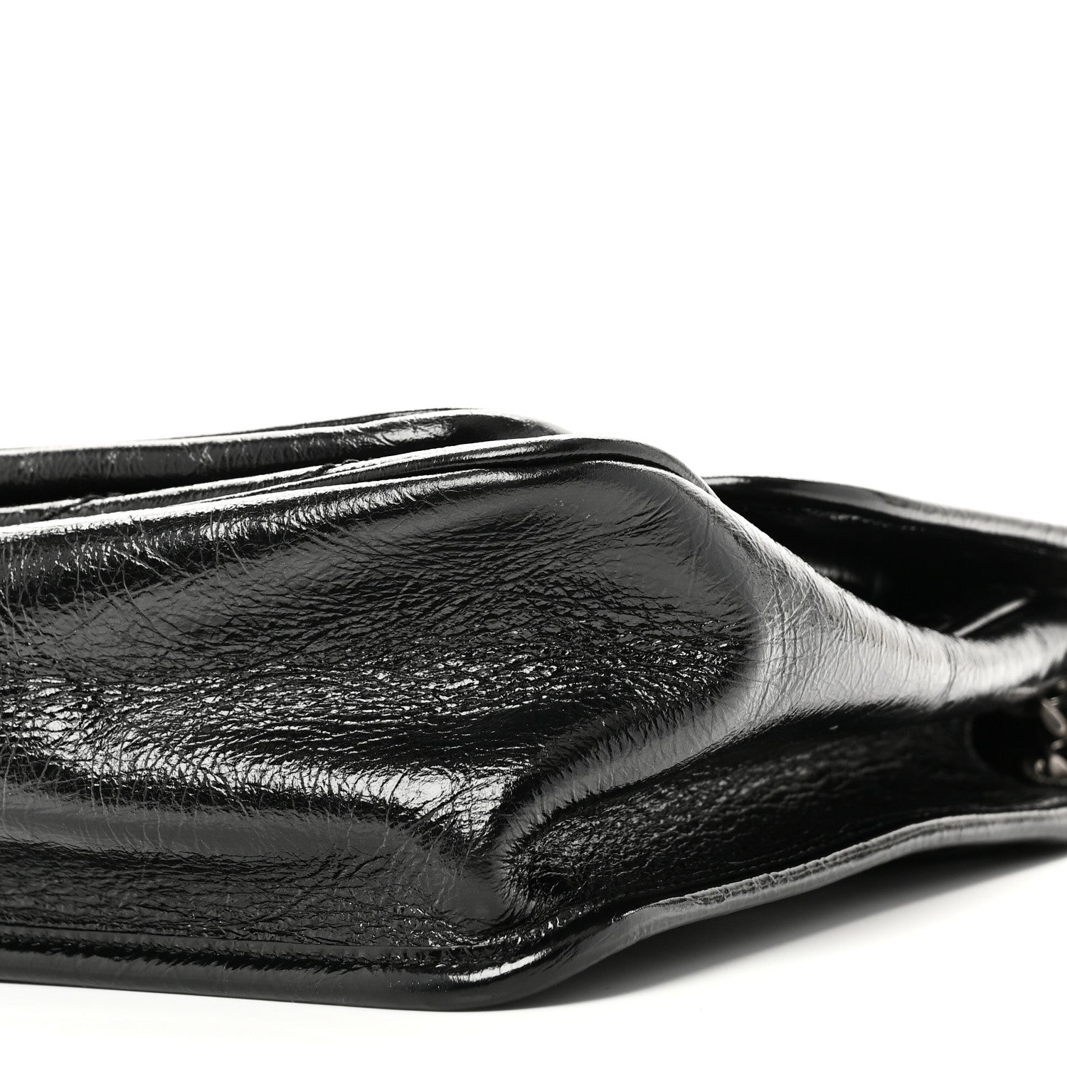 Saint Laurent Crinkled Calfskin Matelasse Monogram Medium Niki Chain Satchel Black 10 of 10