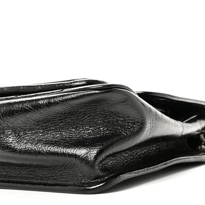Saint Laurent Crinkled Calfskin Matelasse Monogram Medium Niki Chain Satchel Black 10 of 10