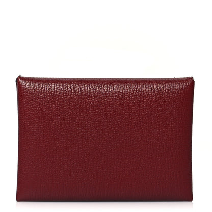 Hermes Chevre Mysore Calvi Duo Card Case Rouge H 1 of 10