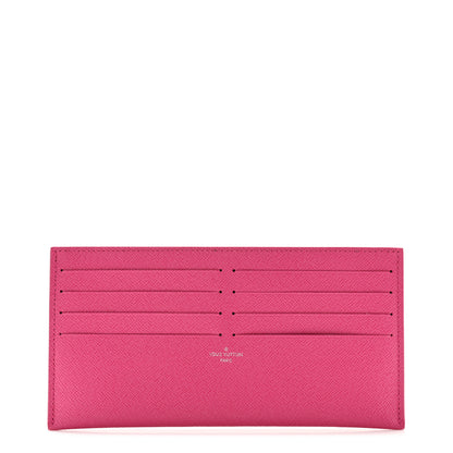 Louis Vuitton Calfskin Felicie Card Holder Insert Hot Pink 1 of 8