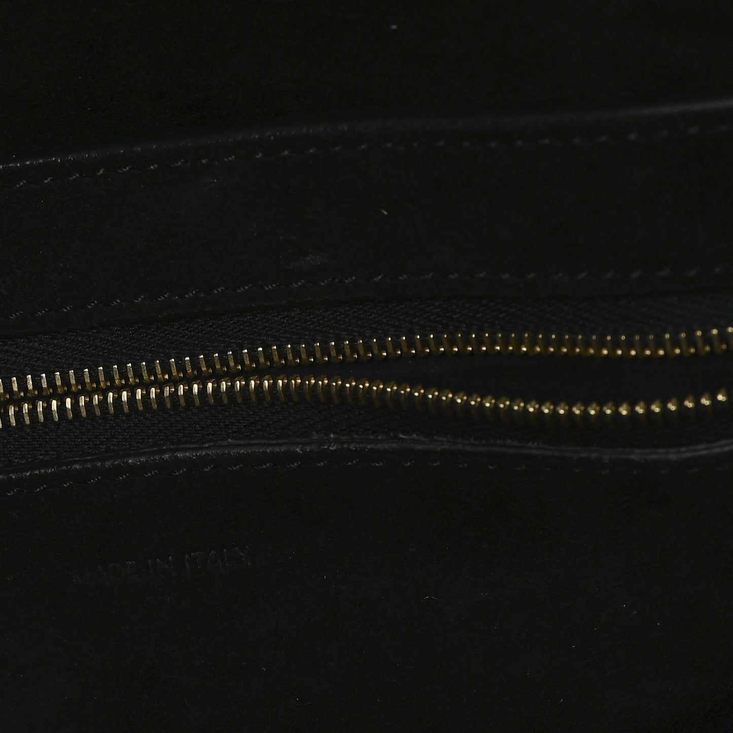 Soft Grained Calfskin Sangle Bucket Bag Black