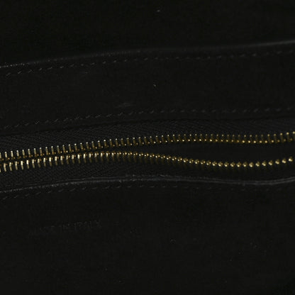 Celine Soft Grained Calfskin Sangle Bucket Bag Black 6 of 10