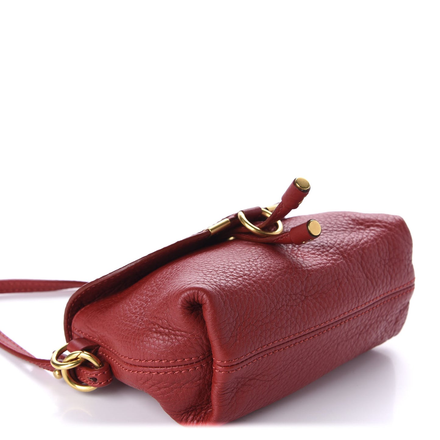 Calfskin Marcie Pochette Crossbody Bag Poppy