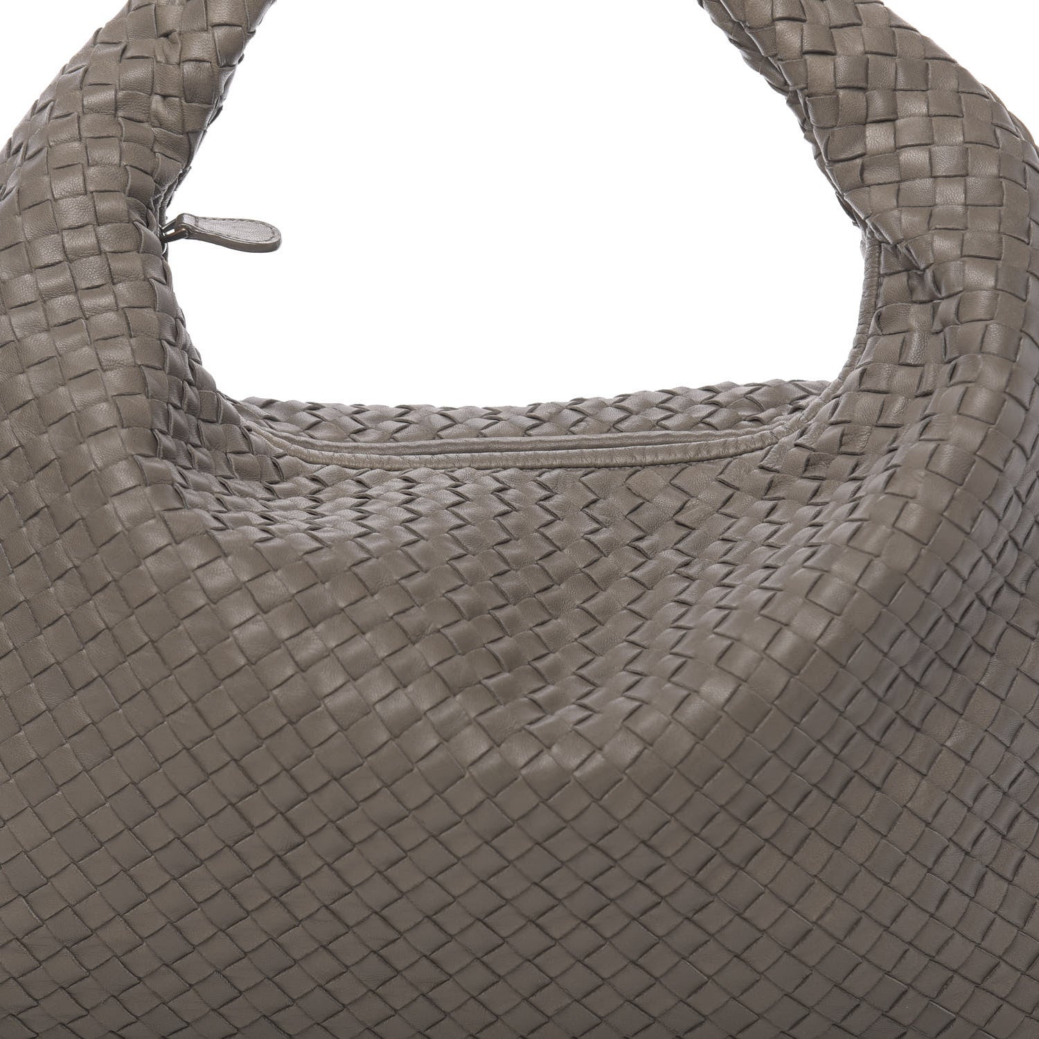 Bottega Veneta Nappa Intrecciato Large Veneta Hobo Grey 8 of 9