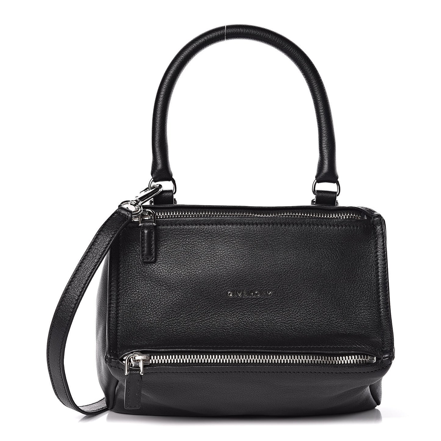 Sugar Goatskin Small Pandora Black