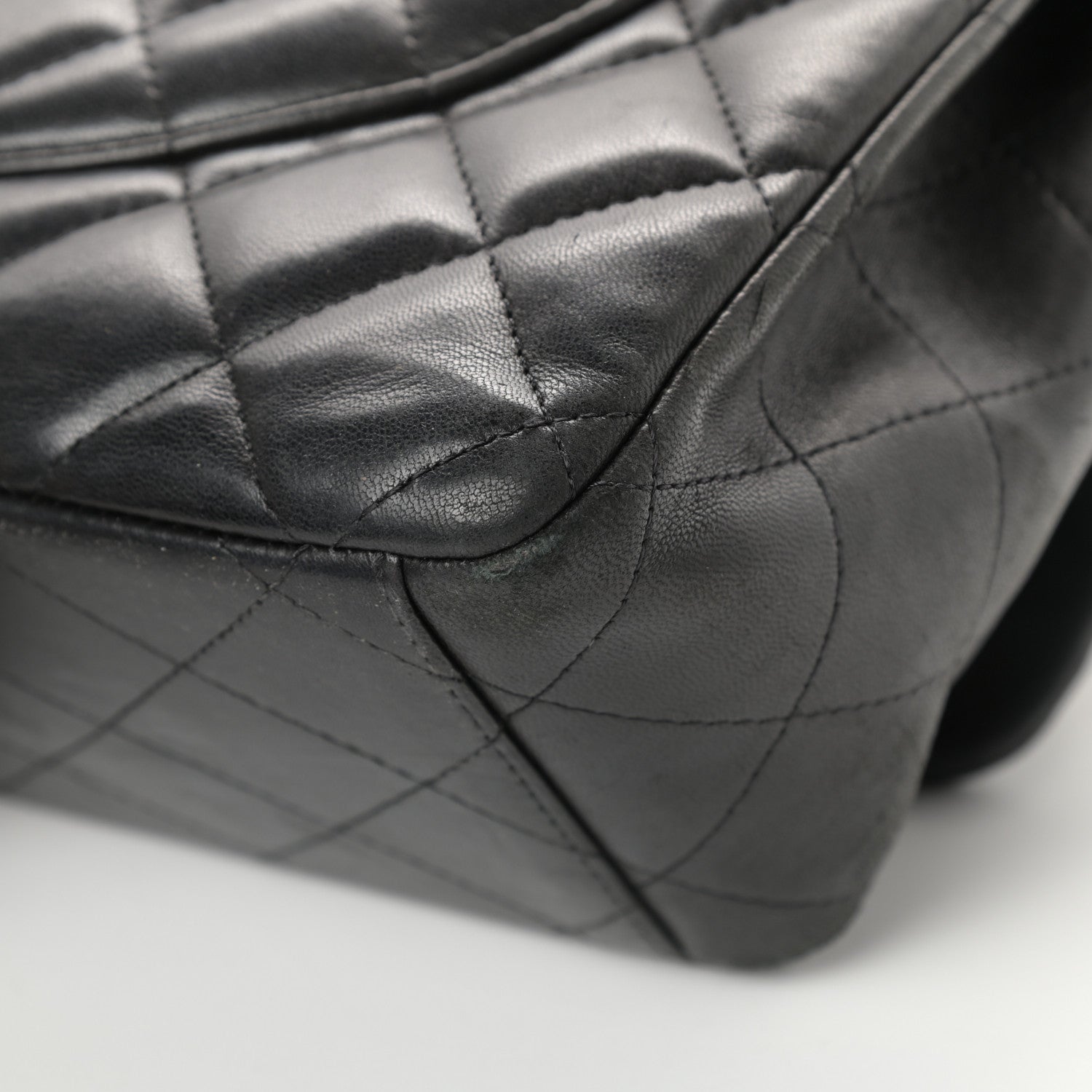 Chanel Lambskin Quilted Maxi Double Flap Black 11 of 25