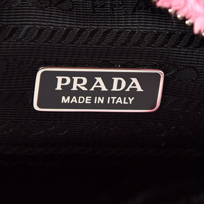 Prada Terry Cloth Mini Re-Edition 2000 Bag Petalo Black 6 of 9