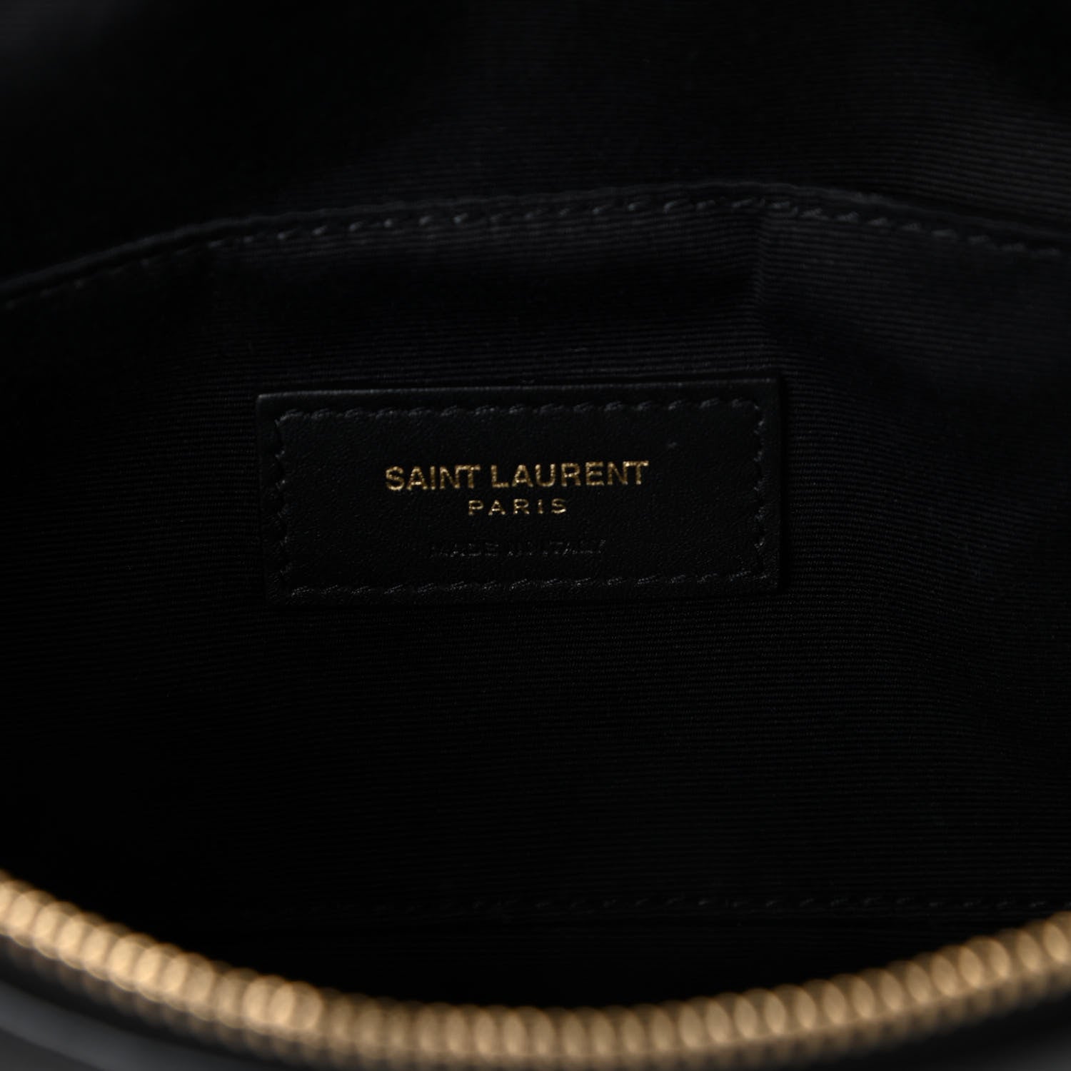 Saint Laurent Grain De Poudre Monogram Belt Bag Black 6 of 9