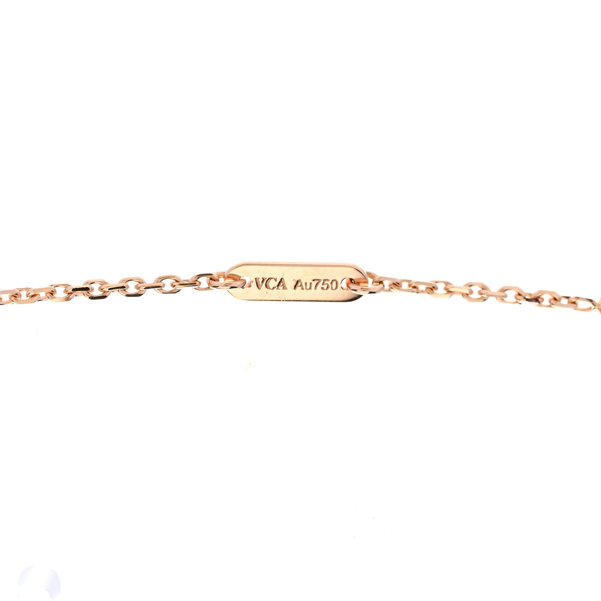 18K Rose Gold Carnelian Sweet Alhambra Heart Pendant Necklace