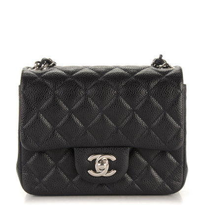Chanel Caviar Quilted Mini Square Flap Navy 1 of 10