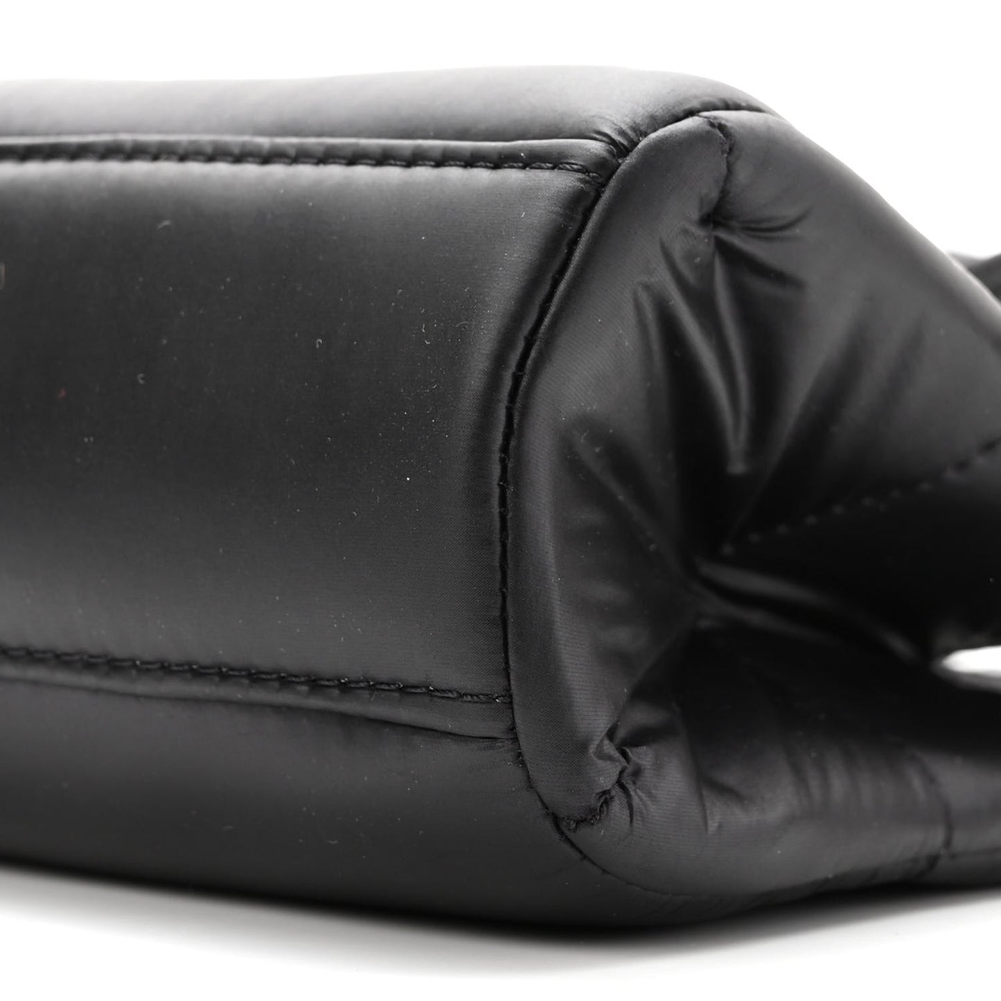Nylon Small Puff Shopping Bag Black