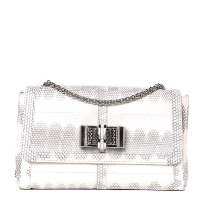 Christian Louboutin Watersnake Hardwick Small Sweet Charity Shoulder Bag Roccia 1 of 13