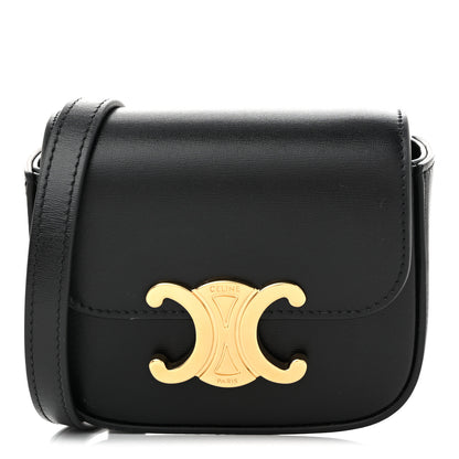 Celine Shiny Calfskin Mini Triomphe Black 1 of 11