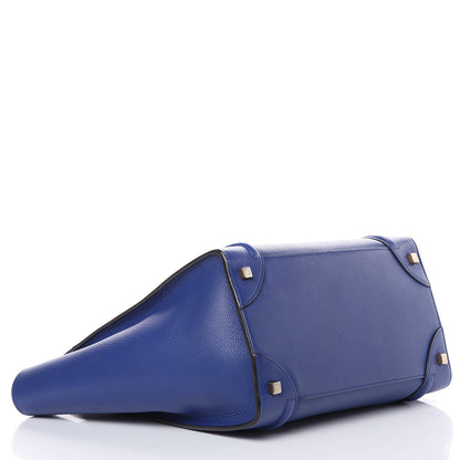Celine Drummed Calfskin Mini Luggage Indigo 4 of 21