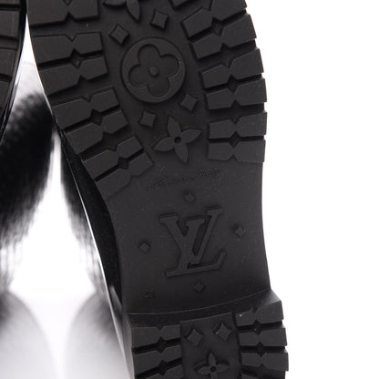 Louis Vuitton Rubber Embossed Monogram Splash Rain Boots 41 Black 7 of 8