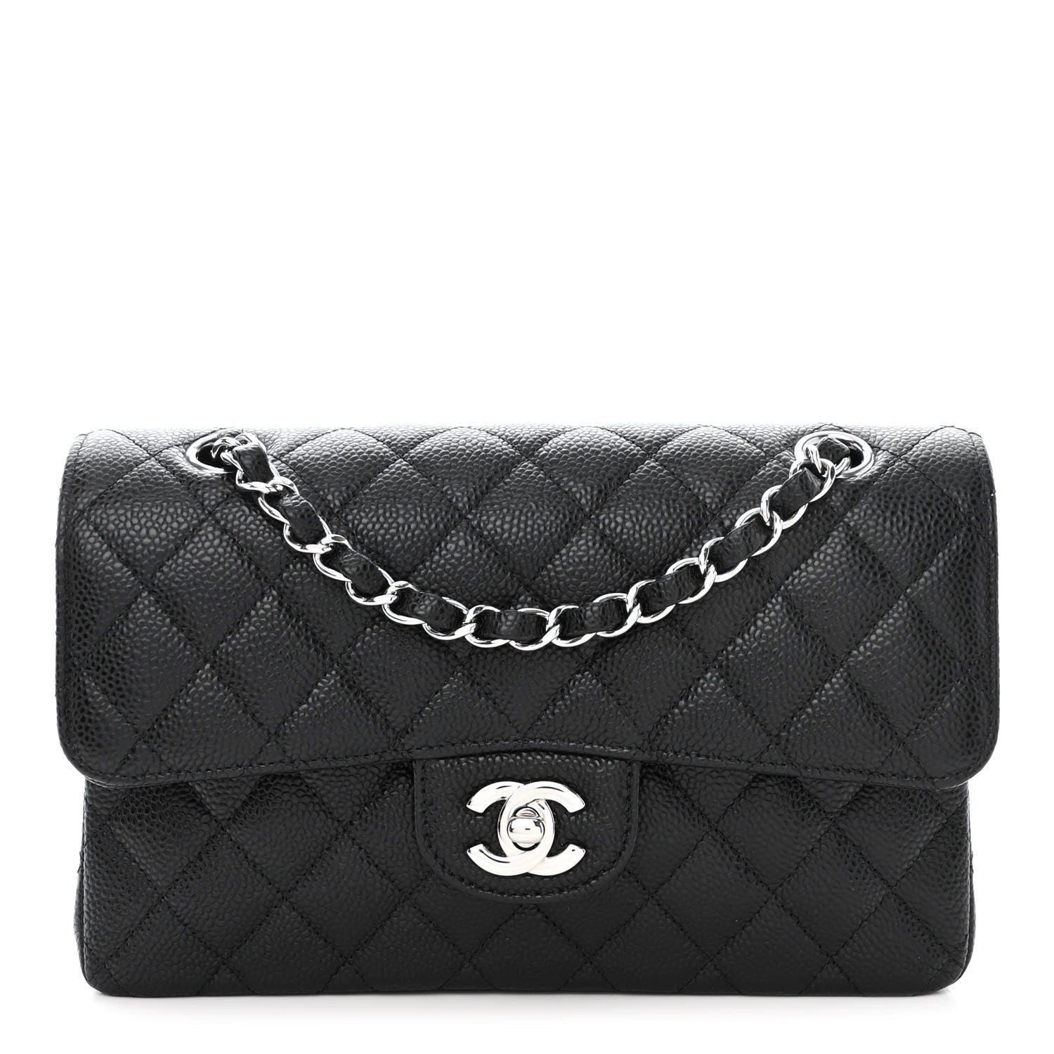 Chanel Caviar Quilted Small Double Flap Black 1 of 10