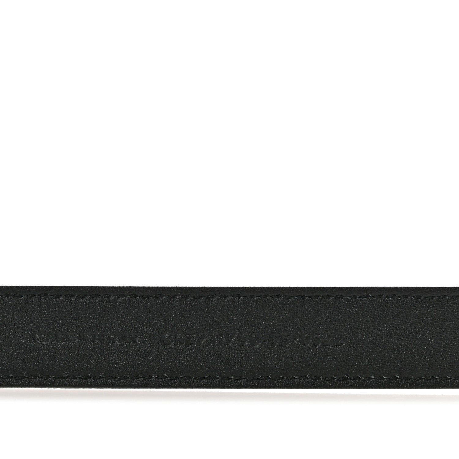 Saint Laurent Calfskin Monogram Cassandre 95 38 Belt Black 6 of 7
