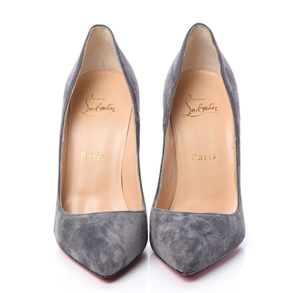 Christian Louboutin Veau Velours So Kate 120 Pumps 37.5 Storm 2 of 7
