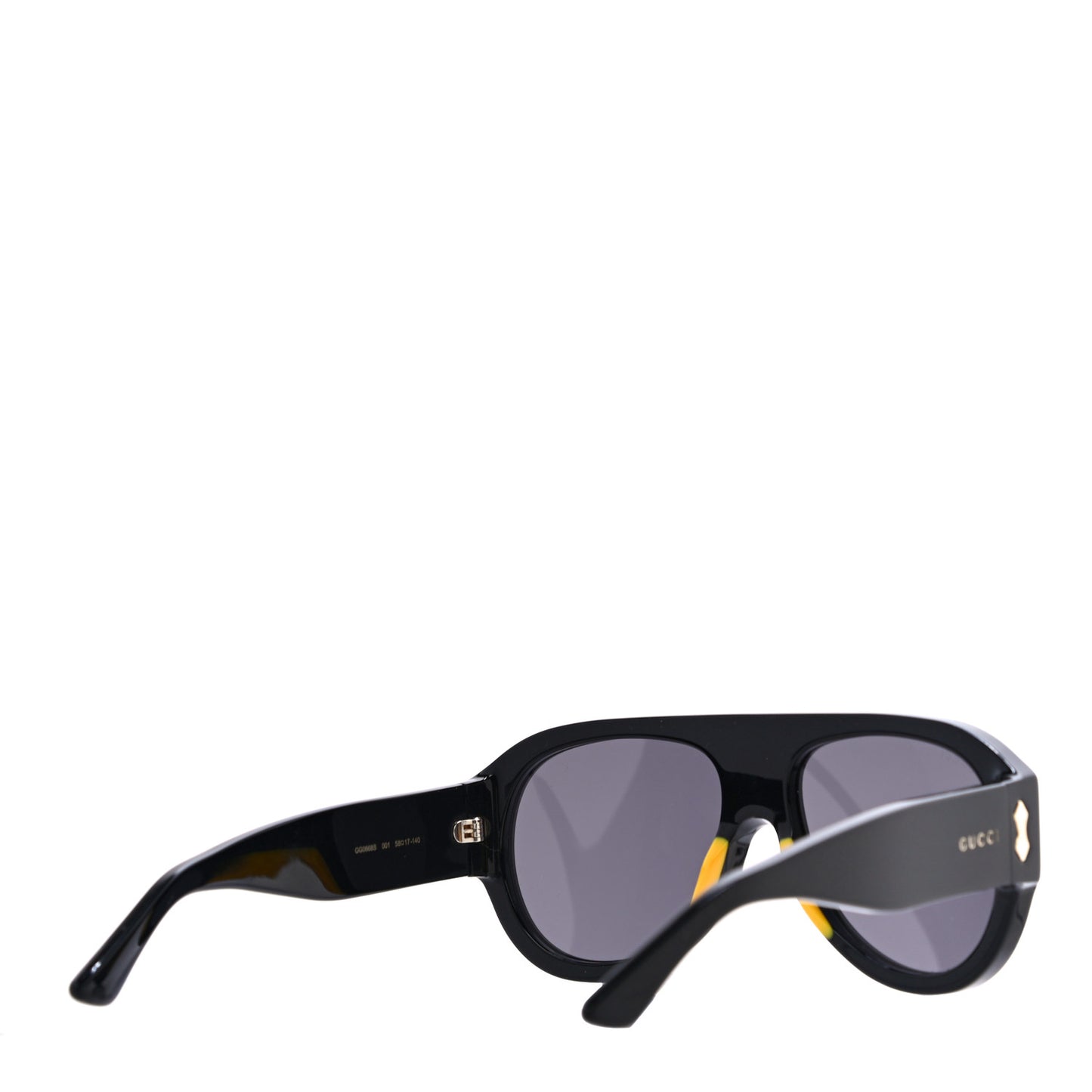 Acetate Aviator Sunglasses GG0668S Black