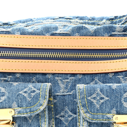 Louis Vuitton Monogram Denim Baggy NM Blue 7 of 12