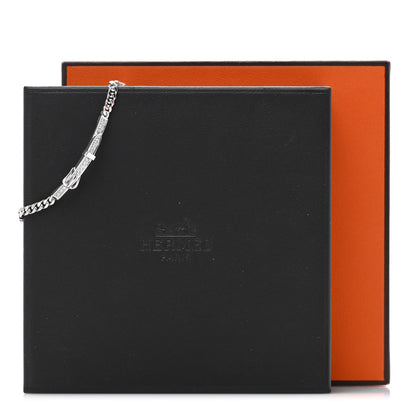 Hermes 18K White Gold Diamond Etriviere Bracelet 4 of 4