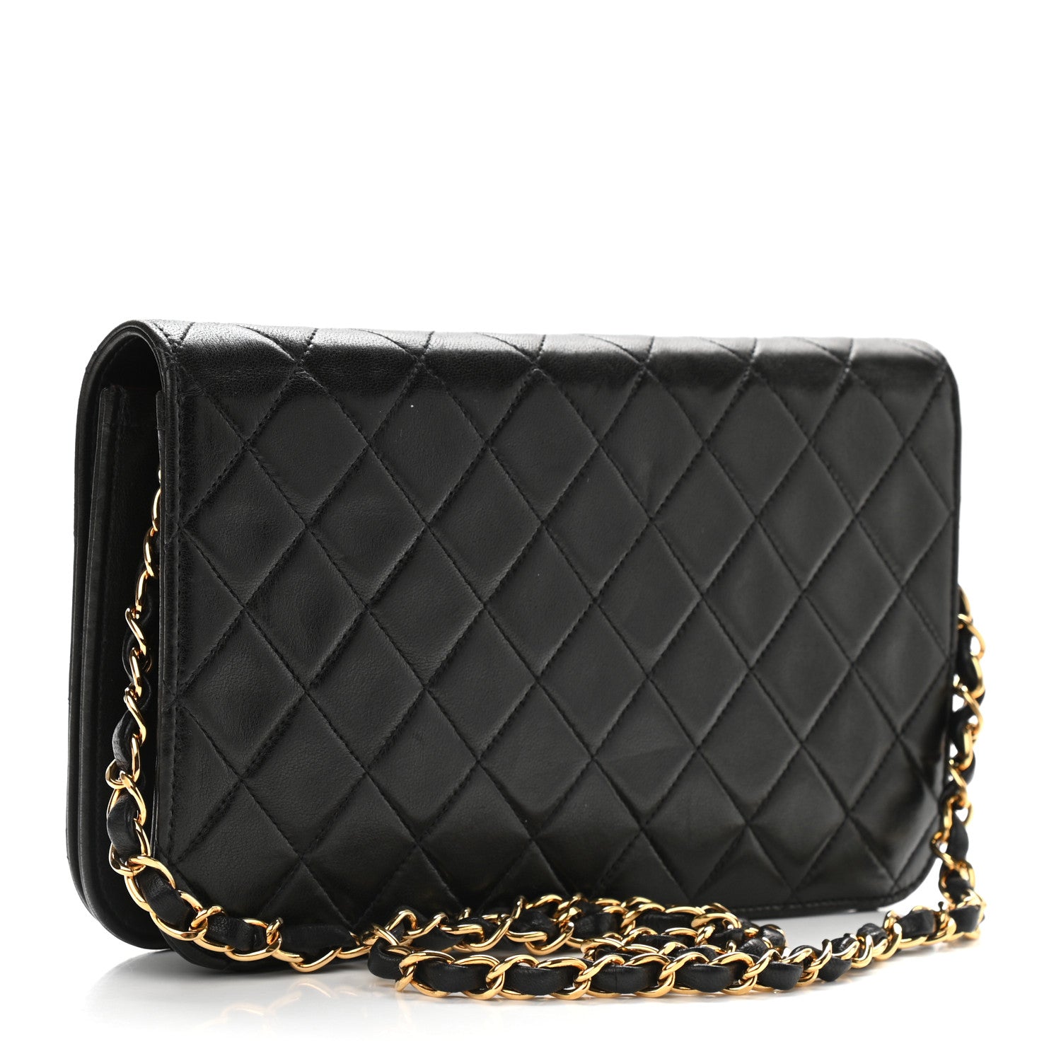 Chanel Lambskin Quilted Small Single Flap Black 2 of 9
