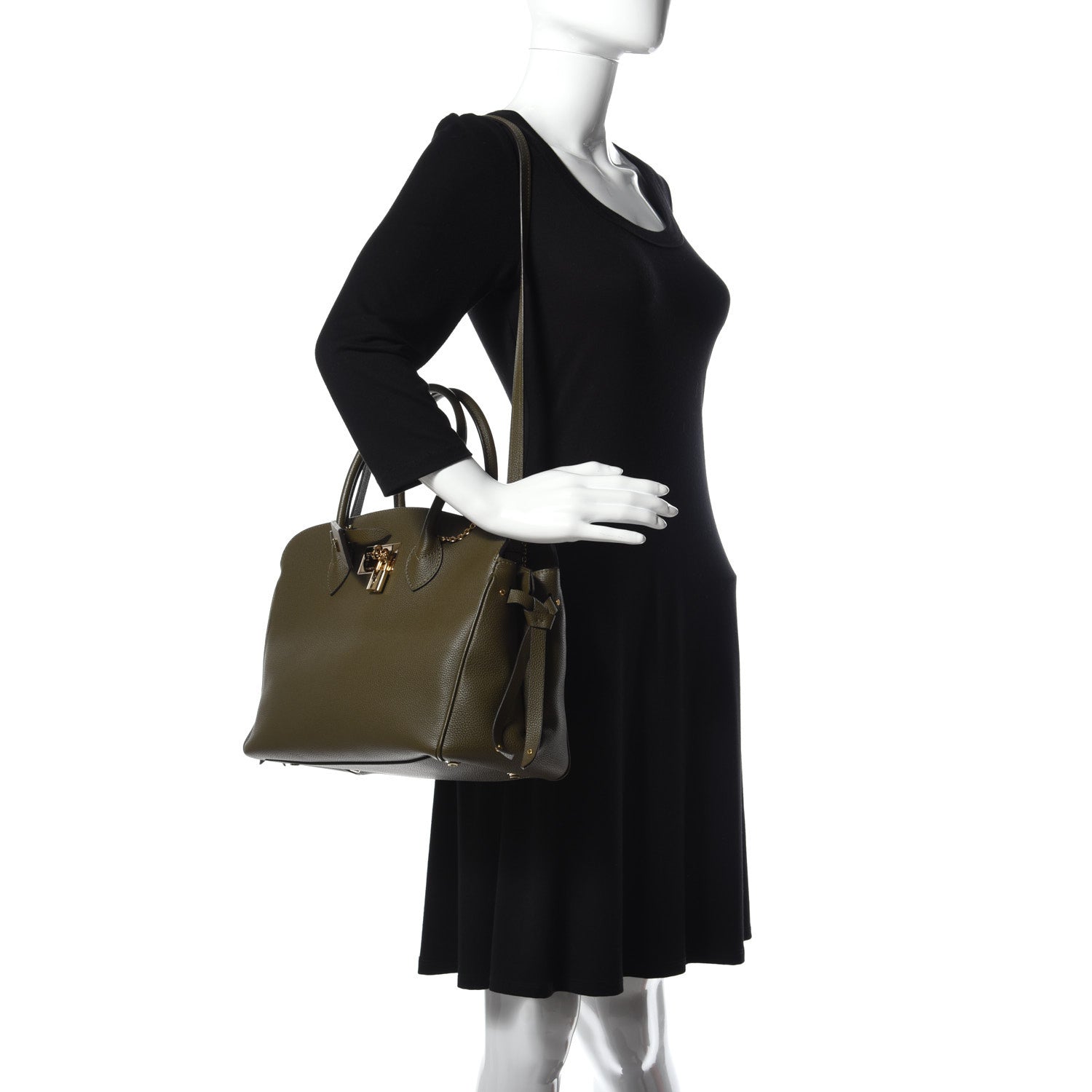 Louis Vuitton Veau Nuage Milla MM Laurier Green 2 of 8