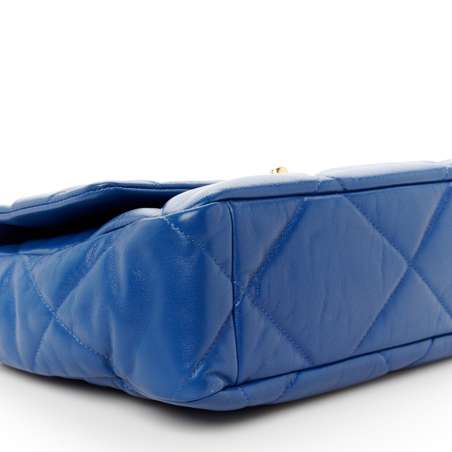 Chanel Lambskin Quilted Large Chanel 19 Flap Blue 9 of 10