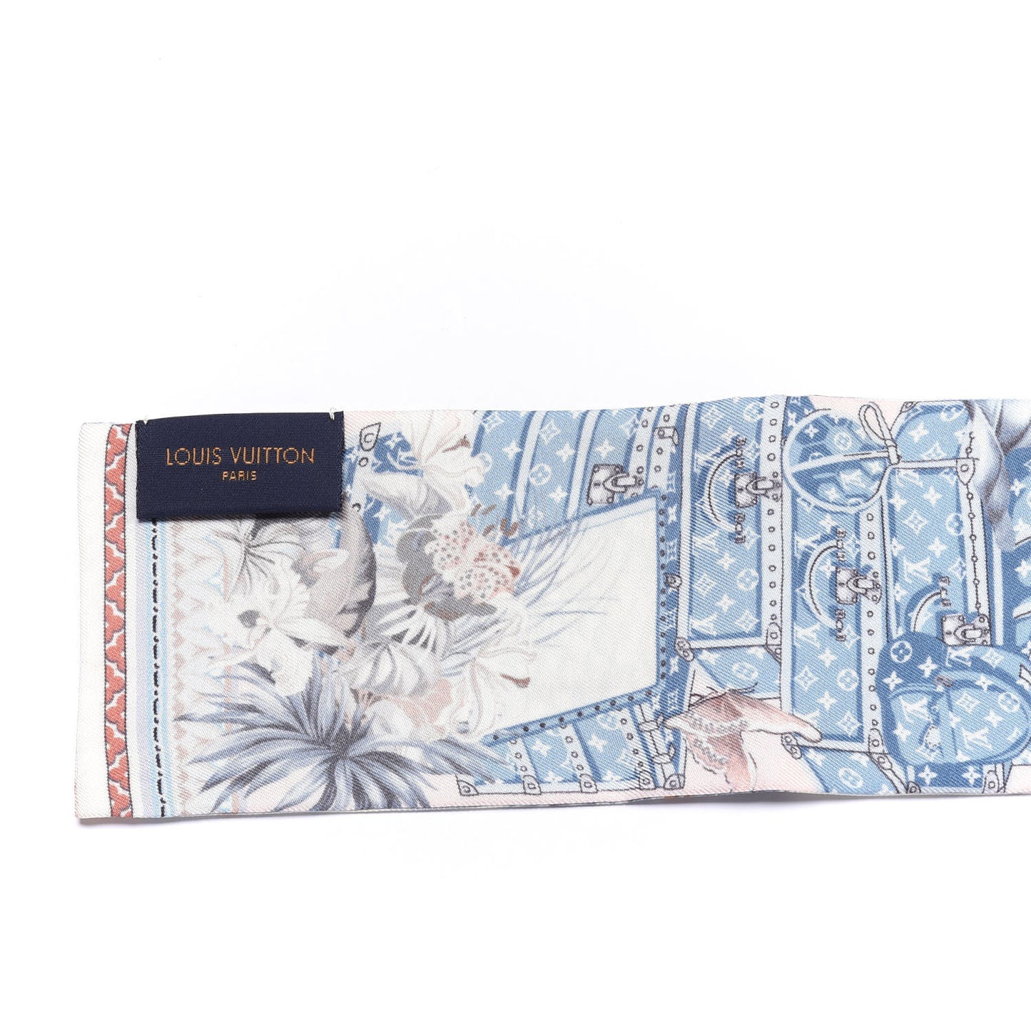 Silk Voyage Extraordinaire Bandeau Blue Grey