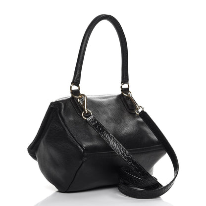 Givenchy Calfskin Crocodile Embossed Small Pandora Black 4 of 8