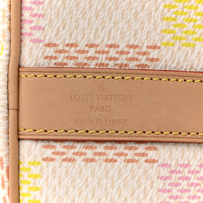 Louis Vuitton Calfskin Damier Keepall Bandouliere 45 Peach 5 of 10