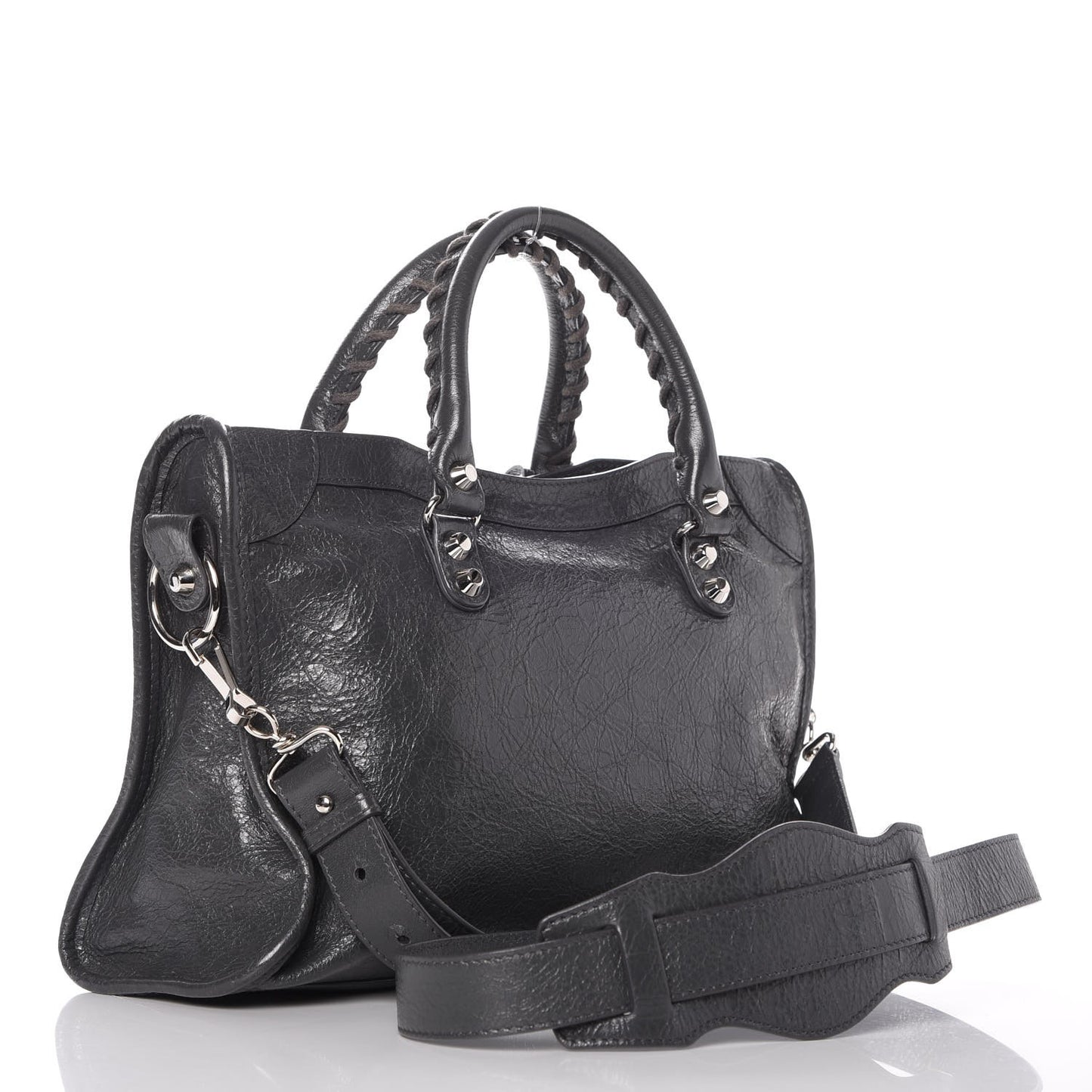 Agneau Classic Silver Hardware S City Gris Fossile