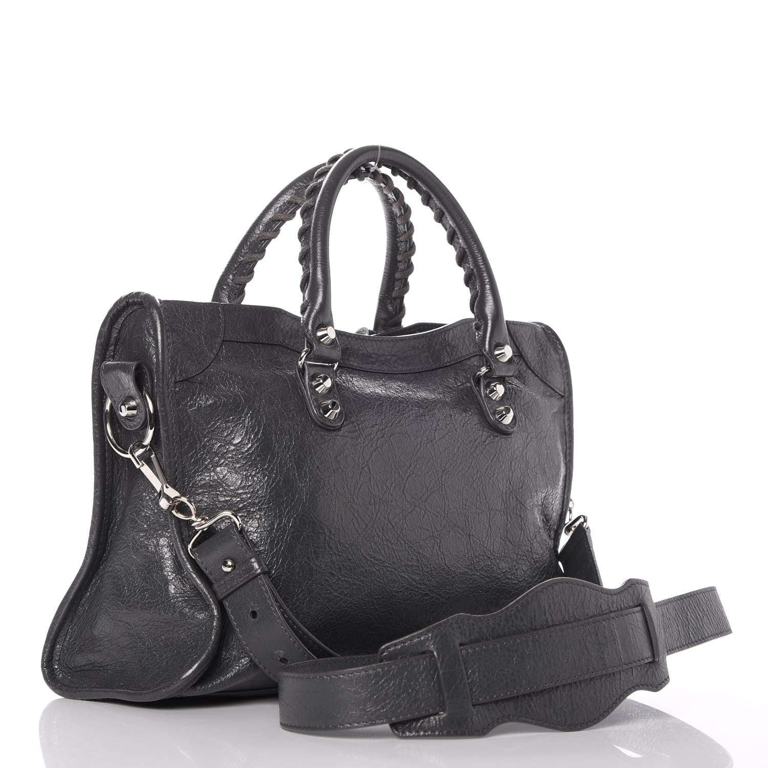 Balenciaga Agneau Classic Silver Hardware S City Gris Fossile 3 of 7