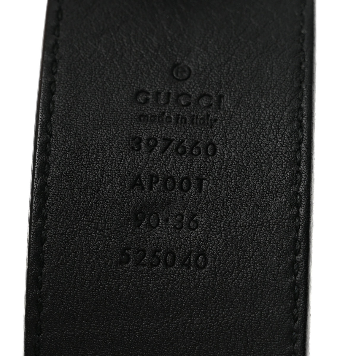 Gucci Calfskin Double G 40mm Belt 90 36 Black 5 of 7