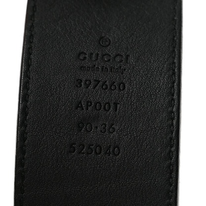 Gucci Calfskin Double G 40mm Belt 90 36 Black 5 of 7
