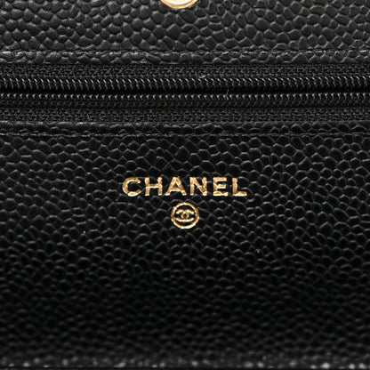 Chanel Caviar Quilted Wallet on Chain WOC Black 6 of 12