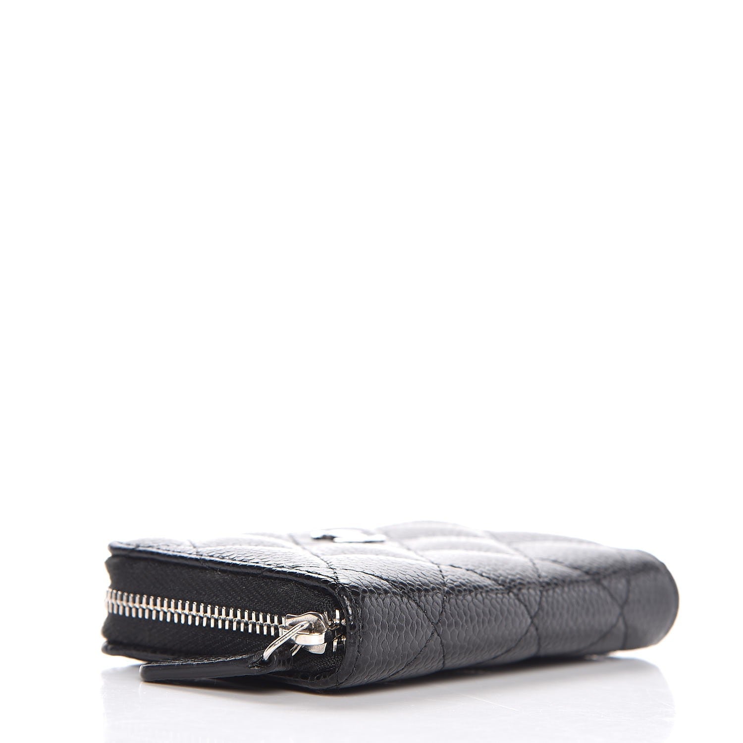 Chanel Caviar Quilted Zip Coin Purse Black 4 of 8