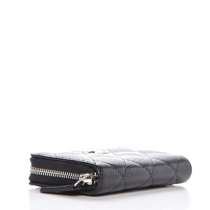 Chanel Caviar Quilted Zip Coin Purse Black 4 of 8